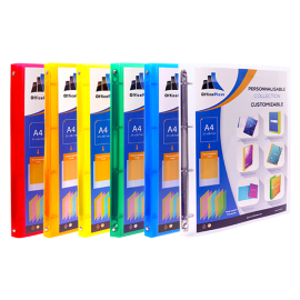 CLASSEUR MINI A4 PERSONISABLE SEMI RIGIDE 40MM OFFICEPLAST - 1