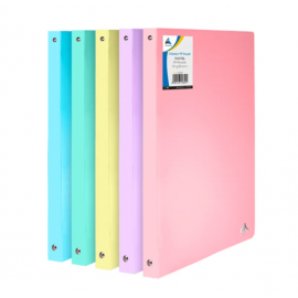 CLASSEUR MINI A4 PP SEMI RIGIDE PASTEL 40MM OFFICEPLAST - 1