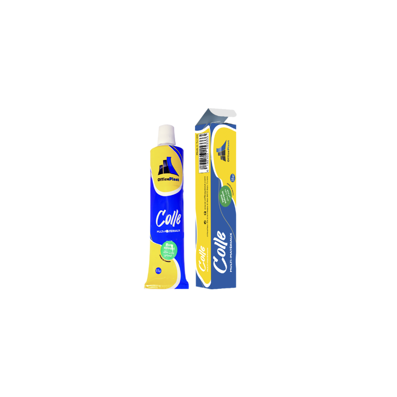 COLLE EN TUBE GRAND MODELE METAL 35G OFFICEPLAST - 1