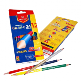 CRAYON COULEUR 12/18 BI - COLORS 2EN1 VERTEX - 1