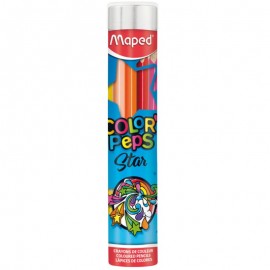 CRAYON COULEUR 12/18 ROND METAL MAPED - 1