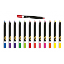 CRAYON COULEUR 12/9 FLUO ALADIN - 1