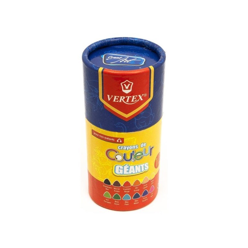 CRAYON COULEUR 12/9 JUMBO VERTEX - 1