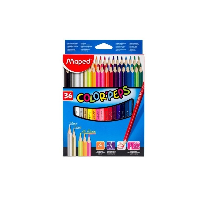 CRAYON COULEUR 36/18 MAPED - 1