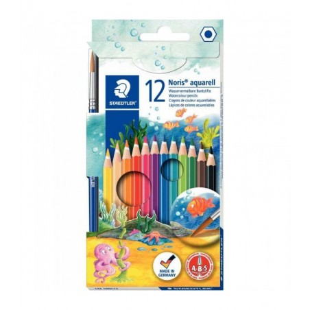 CRAYON COULEUR DE 12 AQUARELLES STAEDTLER - 1