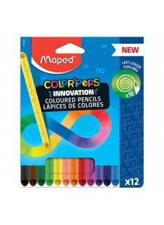 CRAYON COULEUR DE 12 COLOR'PEPS INFINITY - 1