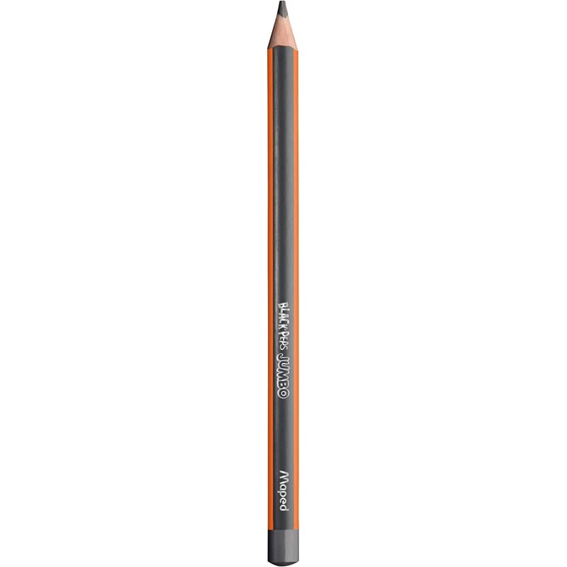 CRAYON GRAPHITE BLACK'PEPS JUMBO HB N°2 MAPED - 1