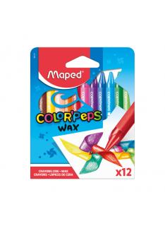 CRAYON PASTEL 12/9 WAX COLOR'PEPS MAPED - 1