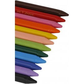 CRAYON PASTEL DE 12 PLASTIDECOR TRIANGLE BIC - 2