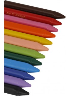 CRAYON PASTEL DE 12 PLASTIDECOR TRIANGLE BIC - 2