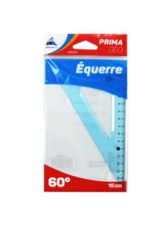 EQUERRE DE 15CM/60° PEGBORDABLE PRIMA GEO OFFICEPLAST - 1