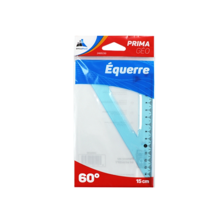 EQUERRE DE 15CM/60° PEGBORDABLE PRIMA GEO OFFICEPLAST - 1