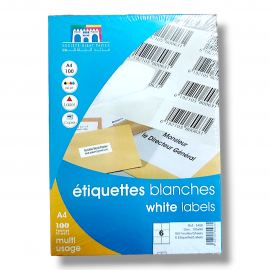 ETIQUETTE ADHESIVE A4  RIBAT - 1