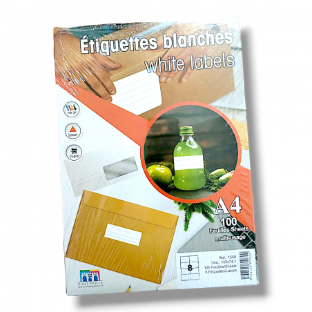 ETIQUETTE ADHESIVE A4 RIBAT - 1