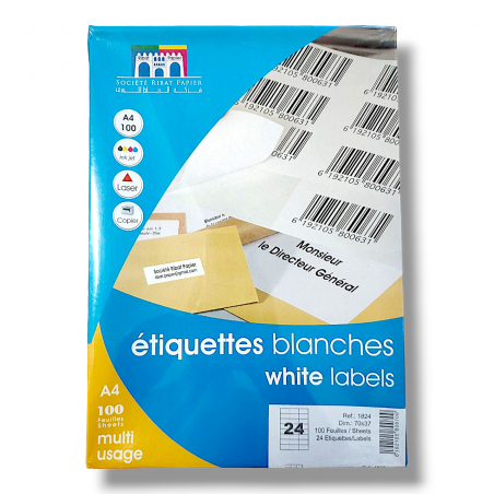 ETIQUETTE ADHESIVE A4 RIBAT - 1