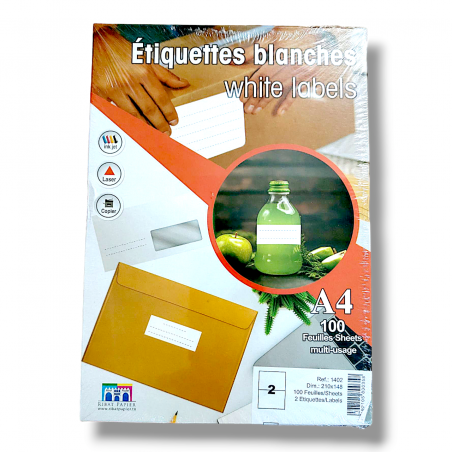 ETIQUETTE ADHESIVE A4 RIBAT - 1