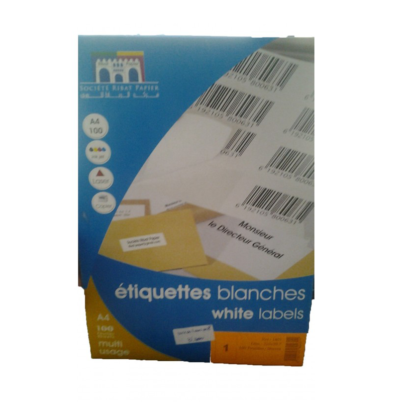 ETIQUETTE ADHESIVE A4 RIBAT - 1