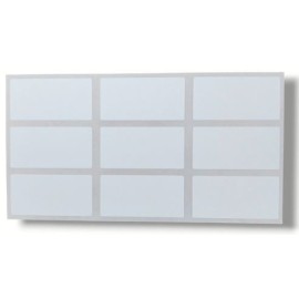 ETIQUETTE DE FAUTES FLUO 20 X 40CM BLANCHE (PAQUET DE 50) - 1