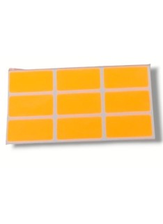 ETIQUETTE DE FAUTES FLUO 20 X 40CM ORANGE (PAQUET DE 50) - 1