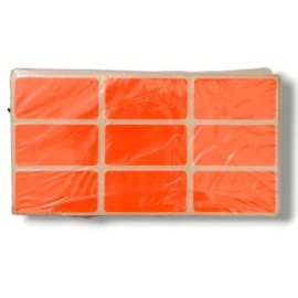 ETIQUETTE DE FAUTES FLUO 20 X 40CM ROUGE (PAQUET DE 50) - 1