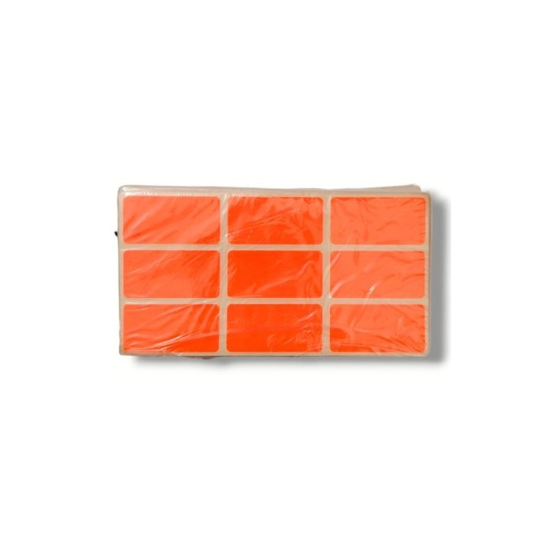 ETIQUETTE DE FAUTES FLUO 20 X 40CM ROUGE (PAQUET DE 50) - 1