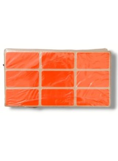 ETIQUETTE DE FAUTES FLUO 20 X 40CM ROUGE (PAQUET DE 50) - 1