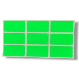 ETIQUETTE DE FAUTES FLUO 20 X 40CM VERT (PAQUET DE 50) - 1