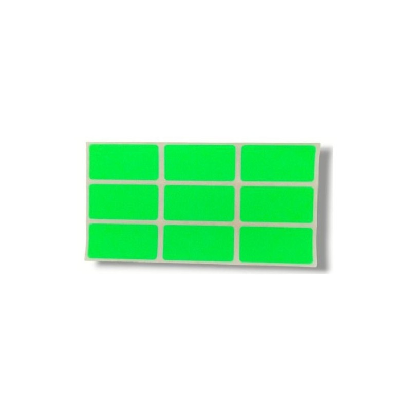 ETIQUETTE DE FAUTES FLUO 20 X 40CM VERT (PAQUET DE 50) - 1