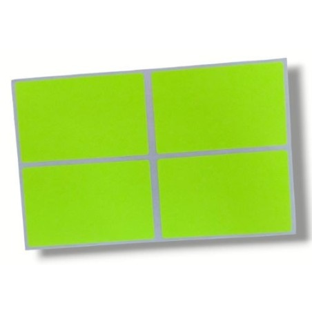 ETIQUETTE DE FAUTES FLUO 50 X 80CM JAUNE (PAQUET DE 50) - 1