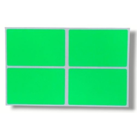 ETIQUETTE DE FAUTES FLUO 50 X 80CM VERT (PAQUET DE 50) - 1