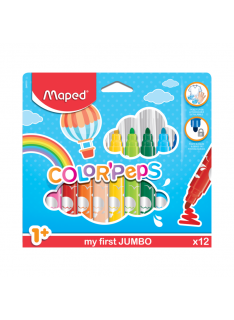 FEUTRE DE 12 JUMBO COLOR'PEPS MAPED - 1