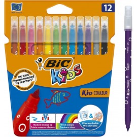 FEUTRE DE 12 KID COULEUR BIC - 1