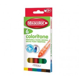 FEUTRE DE 6 FIBRACOLOR COLORITONE HI-TEXT - 1