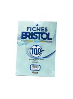 FICHE BRISTOL BLANC A5 PETIT MODELE OSCAR - 1