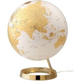 GLOBE TERRESTRE LUMINEUX GOLD CHAUD METAL 30CM - 1