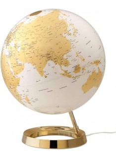 GLOBE TERRESTRE LUMINEUX GOLD CHAUD METAL 30CM - 1