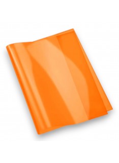 PROTEGE CAHIERS PETIT MODELE TRANSPARENT CRISTAL ORANGE OFFICE PLAST - 1