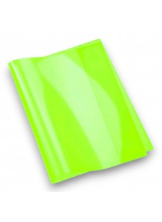 PROTEGE CAHIERS PETIT MODELE TRANSPARENT CRISTAL VERT OFFICE PLAST - 1