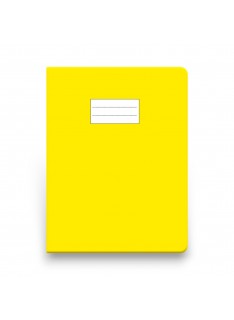 PROTEGE CAHIERS PETIT MODELE GLOSSY JAUNE OFFICE PLAST - 1