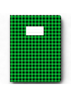 PROTEGE CAHIER GRAND MODELE AVEC CARREAUX VERT OFFICE PLAST - 1