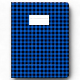 PROTEGE CAHIER GRAND MODELE AVEC CARREAUX BLEU OFFICE PLAST - 1