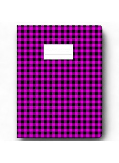 PROTEGE CAHIER GRAND MODELE AVEC CARREAUX ROSE OFFICE PLAST - 1