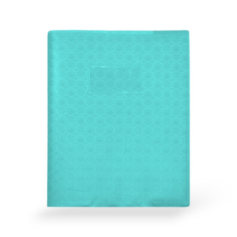 PROTEGE CAHIERS PETIT MODELE UNI TURQUOISE OFFICE PLAST - 1