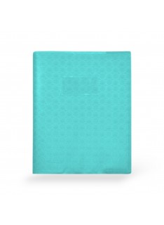 PROTEGE CAHIERS PETIT MODELE UNI TURQUOISE OFFICE PLAST - 1