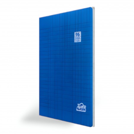 CAHIER 96 PAGES COUVERTURE PLASTIQUE  BLEU UNI - 1