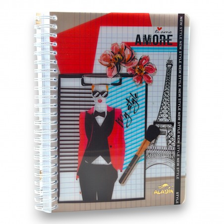 CAHIER INTEGRAL 400PAGES GRAND MODELE 70G FANTAISIE - 1