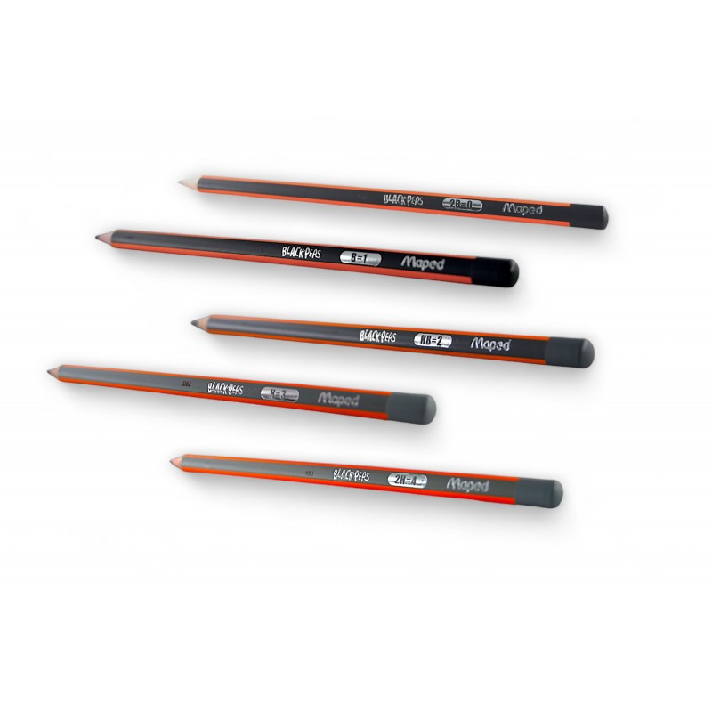 CRAYON BLACK'PEPS MAPED LOT DE 5 CRAYONS (N°0/1/2/3/4) - 1