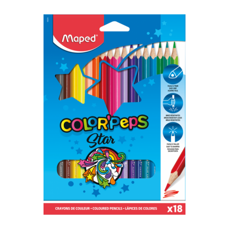 CRAYON COULEUR 18/18 MAPED - 1