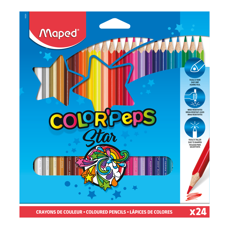 CRAYON COULEUR 24/18 MAPED - 1