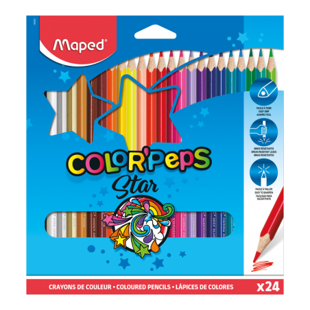 CRAYON COULEUR 24/18 MAPED - 1